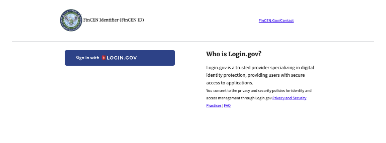 Login.gov login